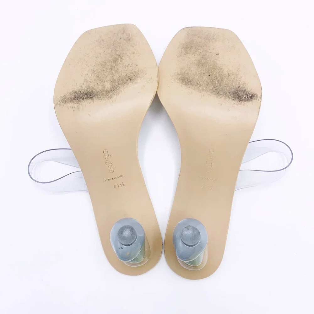 CULT GAIA Meta Bauble-Heel Vinyl Mules - Picture 5 of 14